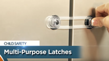 Dreambaby Child Safety Latch - Flexible - 91mm - Transparent - Secure Lock