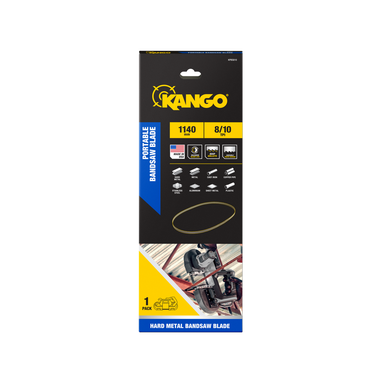 Kango Portable Bandsaw Blade - 1140mm - 8/10 TPI