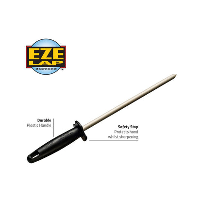 Eze Lap Diamond Oval Sharpener 125mm Steel Plastic Ergonomic Handle