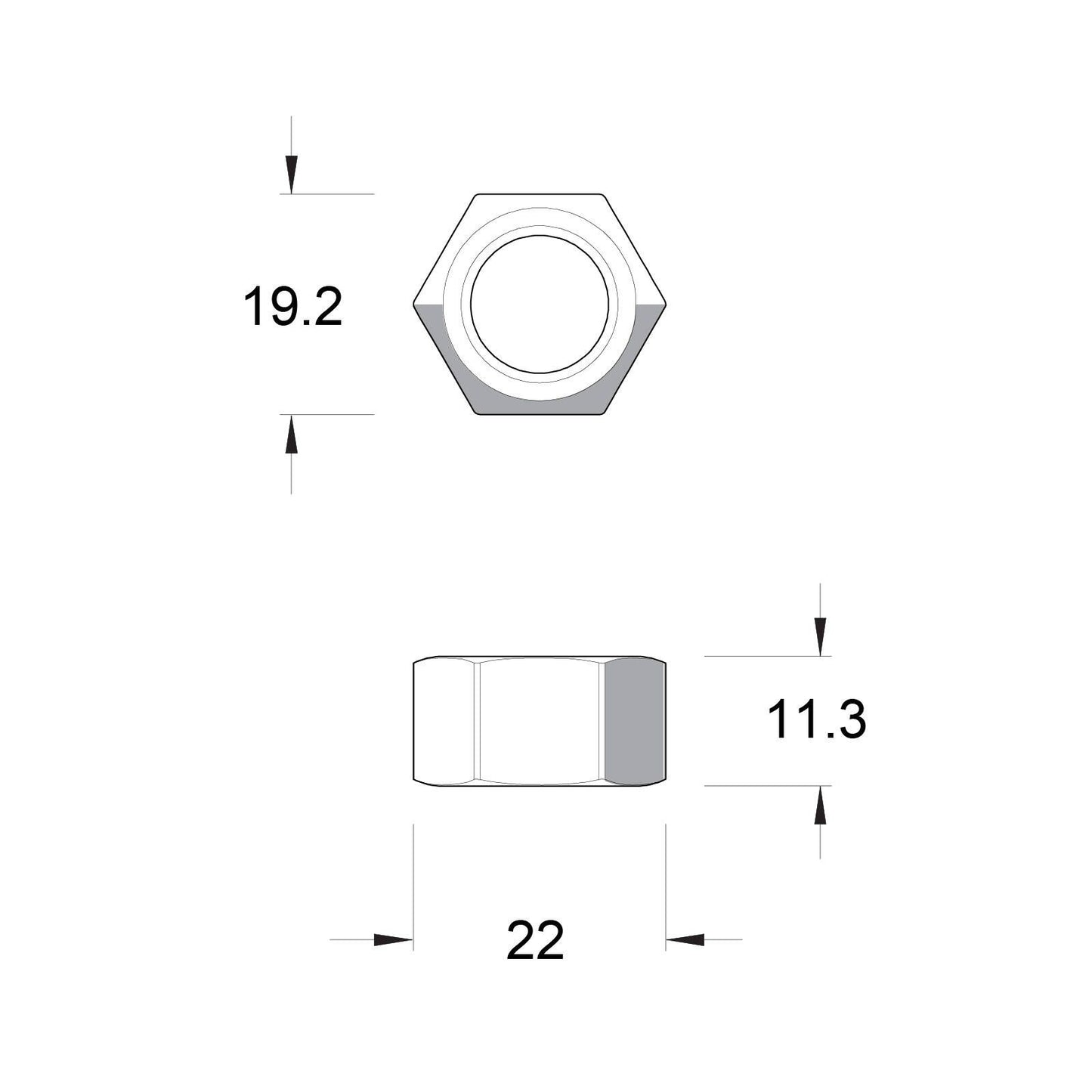 Zenith Hot Dip Galvanised Hex Nuts - M12 - 50 Pack
