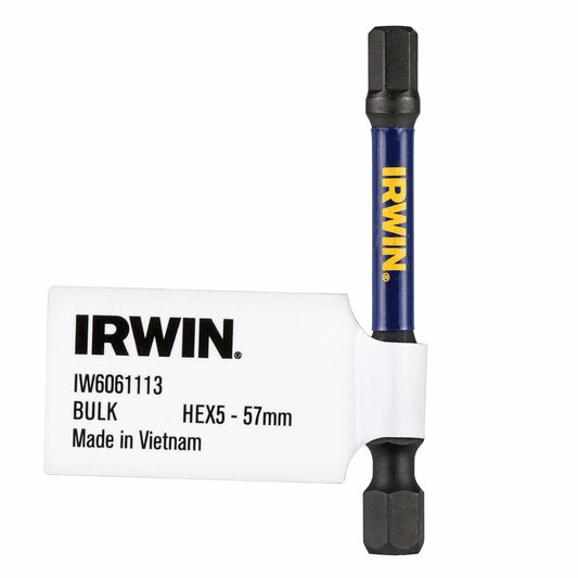 Irwin Impact Pro Performance Bits 57mm HEX5 5 Pack
