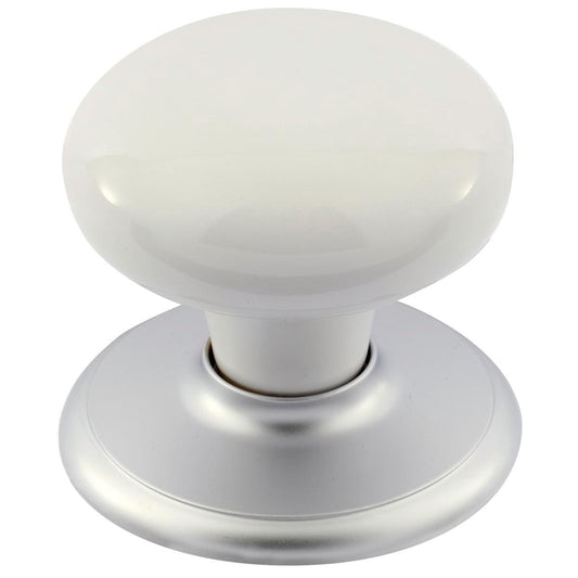Gainsborough Classic Passage Knobset - 35mm - Satin Chrome - Nonlocking