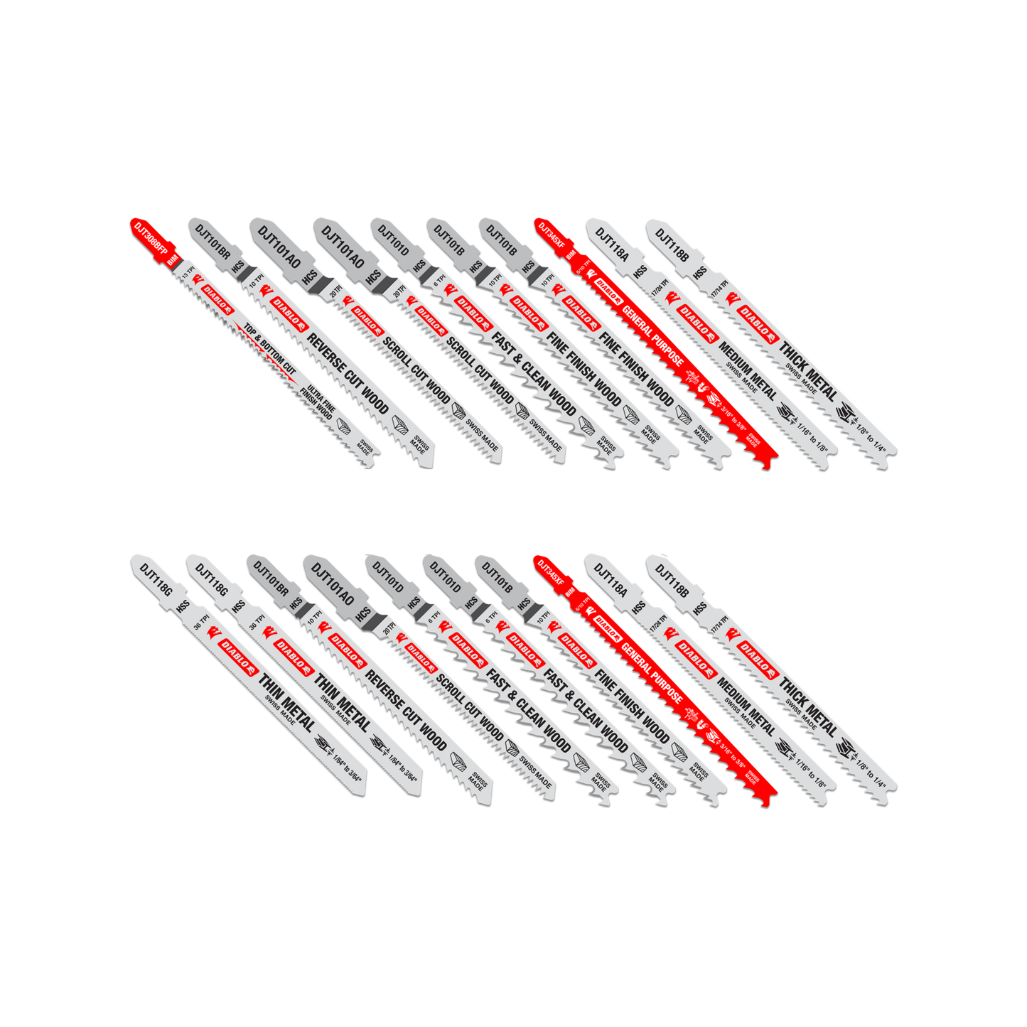Diablo Jig Saw Blade Set - 20 Piece