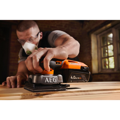 AEG Sub Compact Sheet Sander - 18V - 160 x 109 x 234mm - Skin Only