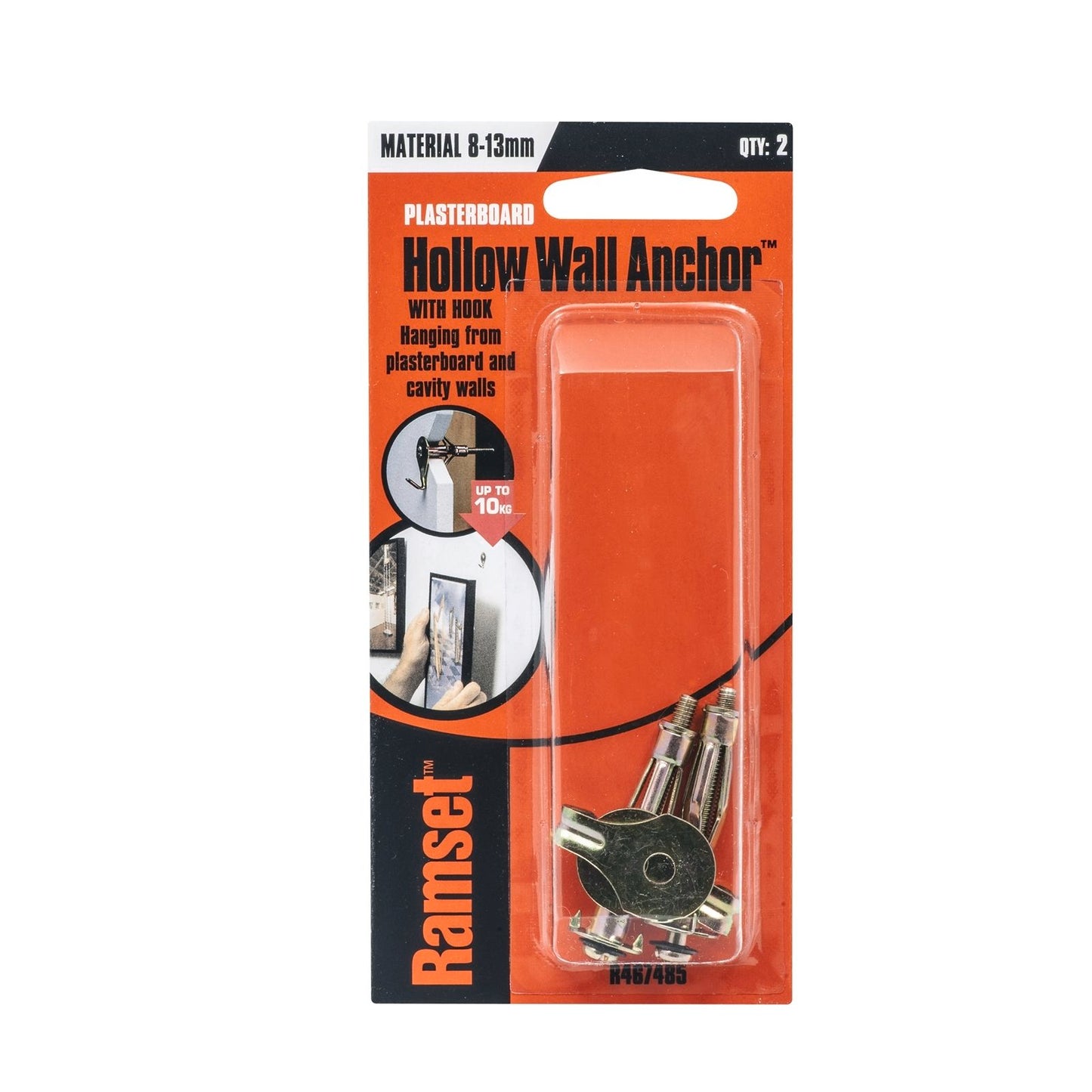Ramset Hollow Wall Anchor - 4mm - 2 Pack