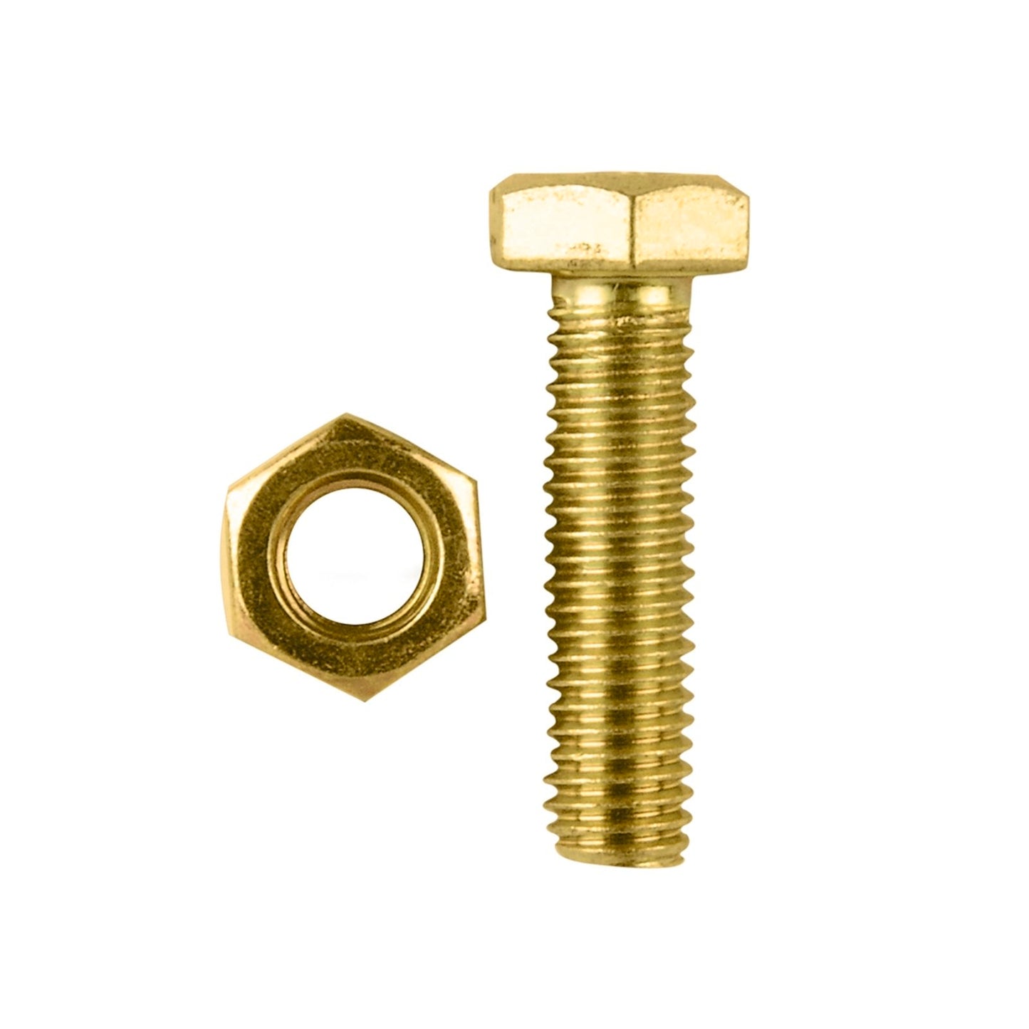 Pinnacle Hex Bolt and Nut - M8 x 30mm - Yellow - 4 Pack