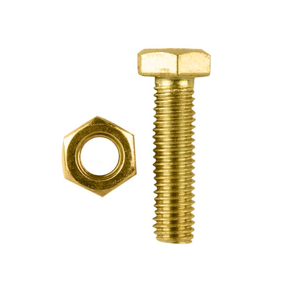Pinnacle Hex Bolt and Nut - M8 x 30mm - Yellow - 4 Pack