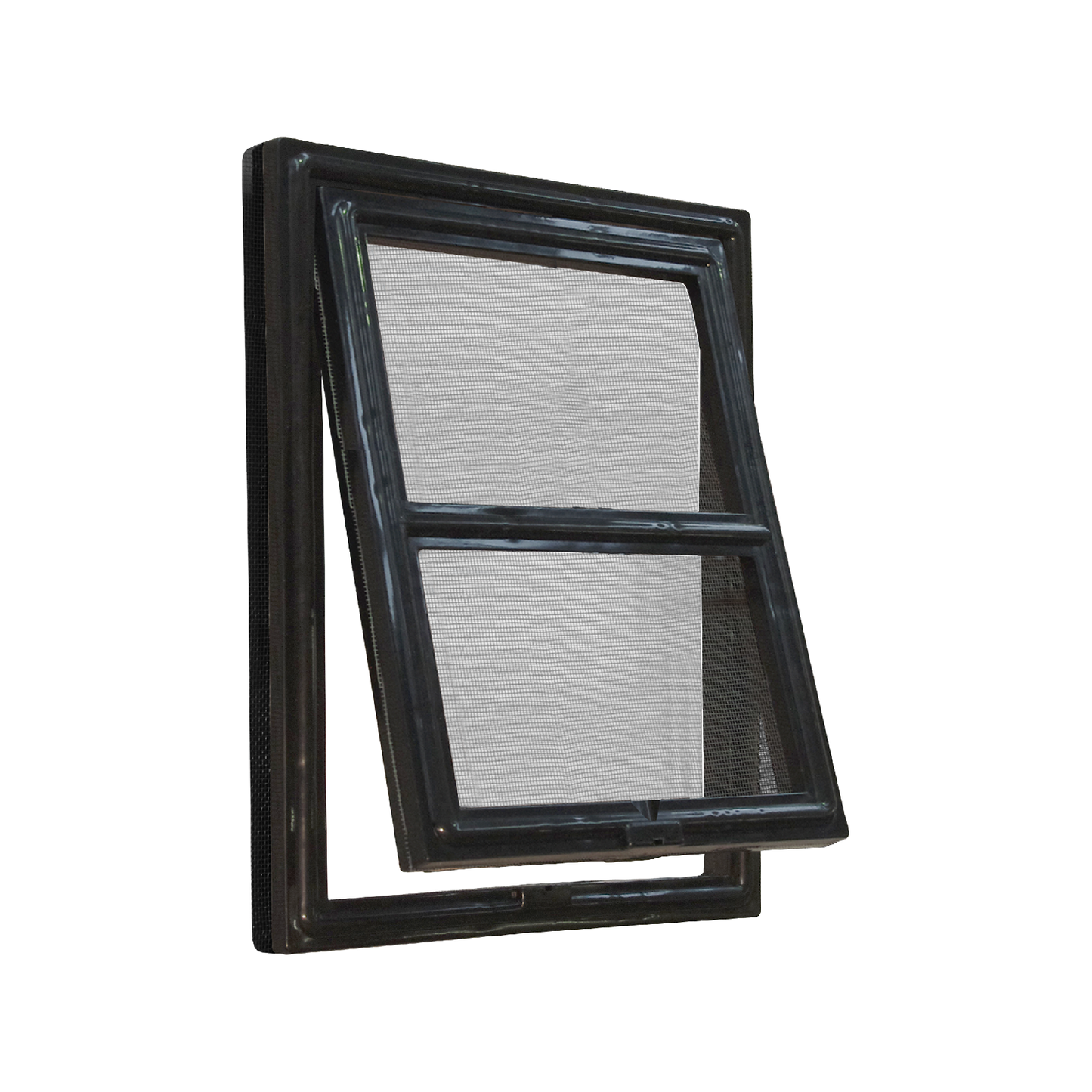 Pillar Medium Flyscreen Pet Door - 202 x 254mm - Black