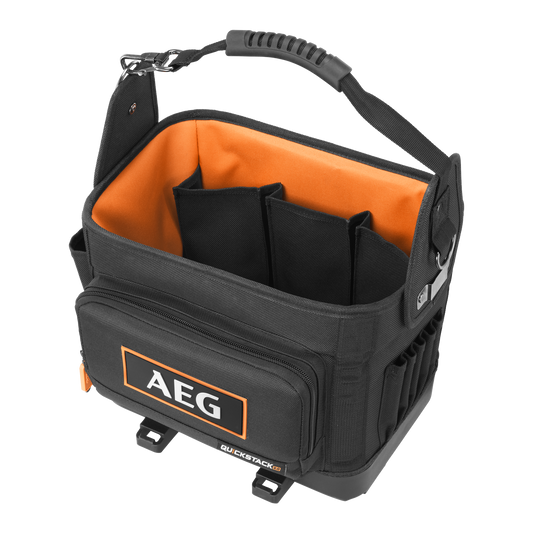AEG Quickstack 2.0 Half Size Open Tote Tool Bag - 250 x 350 x 300mm