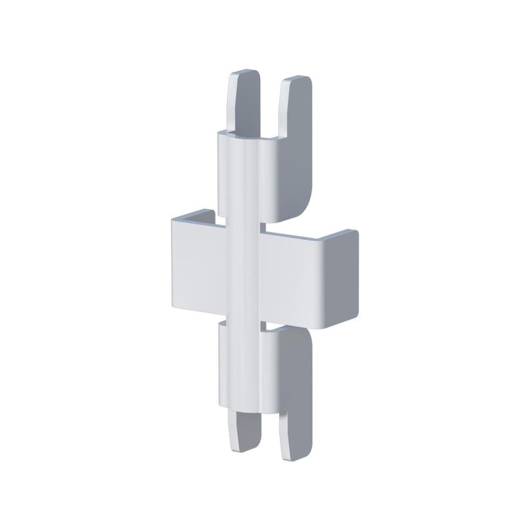 Flexi Storage Home Solutions White Double Slot Wall Strip Joiner - 2 Pack - White