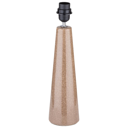 Verve Design Caria Ceramic Lamp Base - Brown - 100 x 410mm