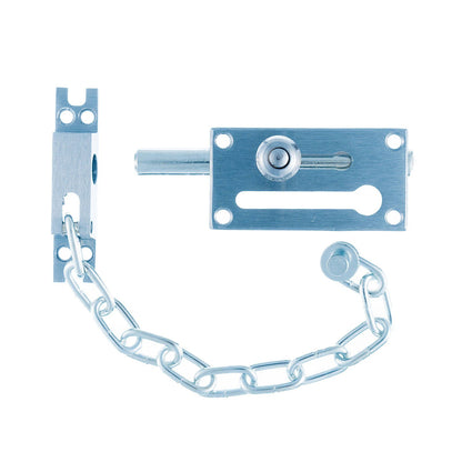 Taskmaster Door Chain Bolt - 52mm - Satin Chrome