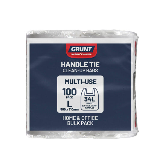 Grunt Kitchen Rubbish Bags - 34L - 100 Pack