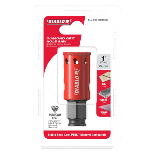Diablo Diamond Grit Hole Saw - 1" - 80mm