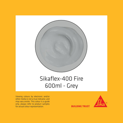 Sikaflex 400 Fire Polyurethane Sealant - 600ml - Grey