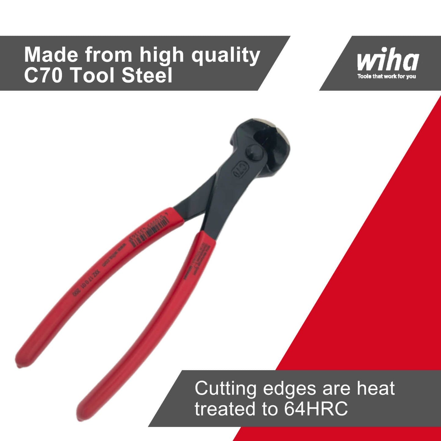 Wiha Carpenters End Cutting Nippers - 200mm