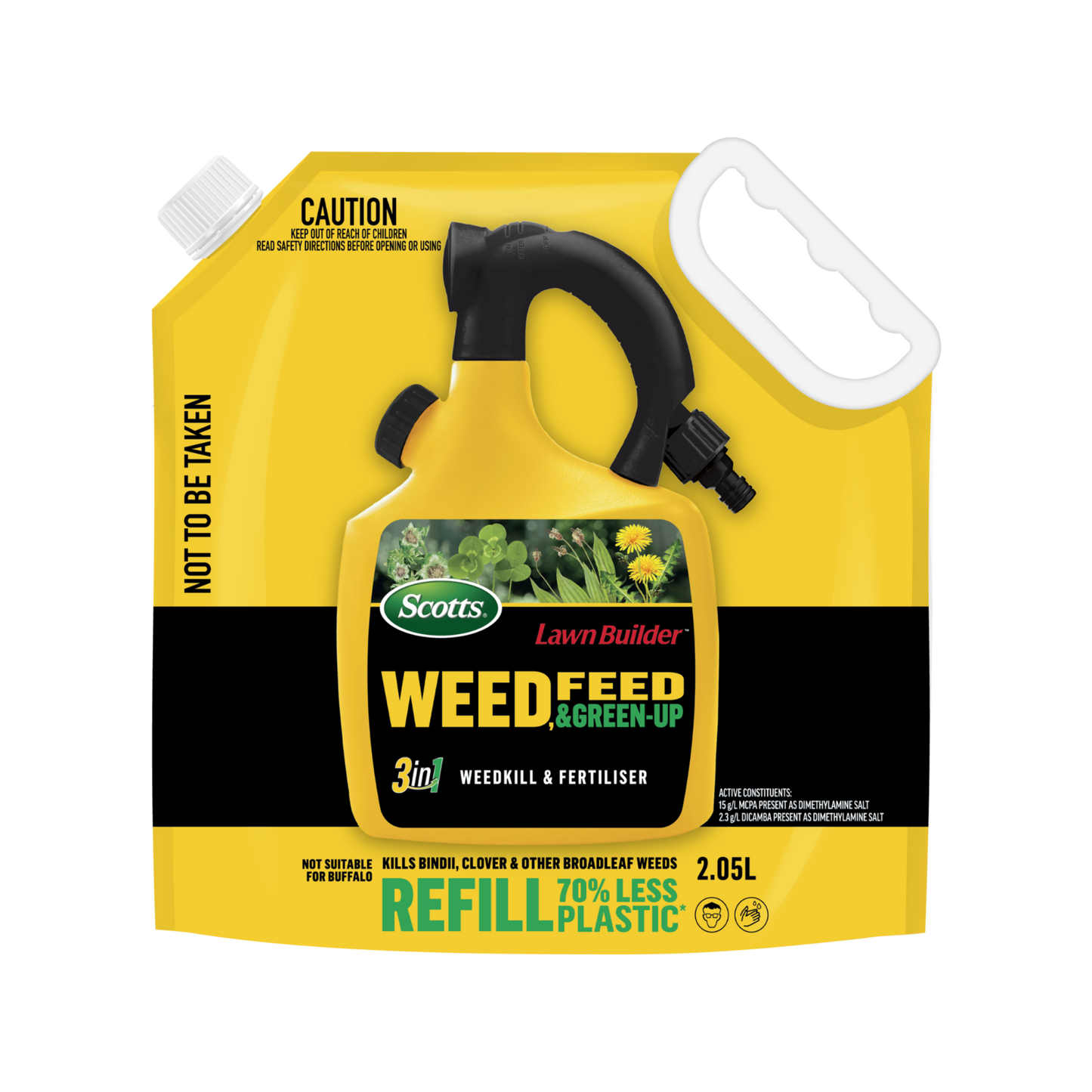 Scotts Lawn Builder Weed Feed Green Up Refill Pouch - 2.5kg