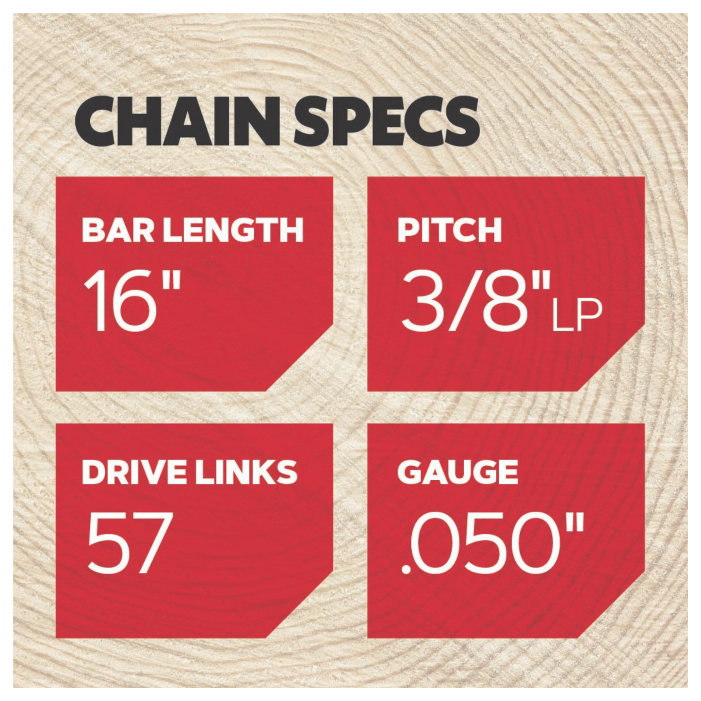 Oregon T57 Pro Series Chainsaw Chain - 16" - 57 Drive Links