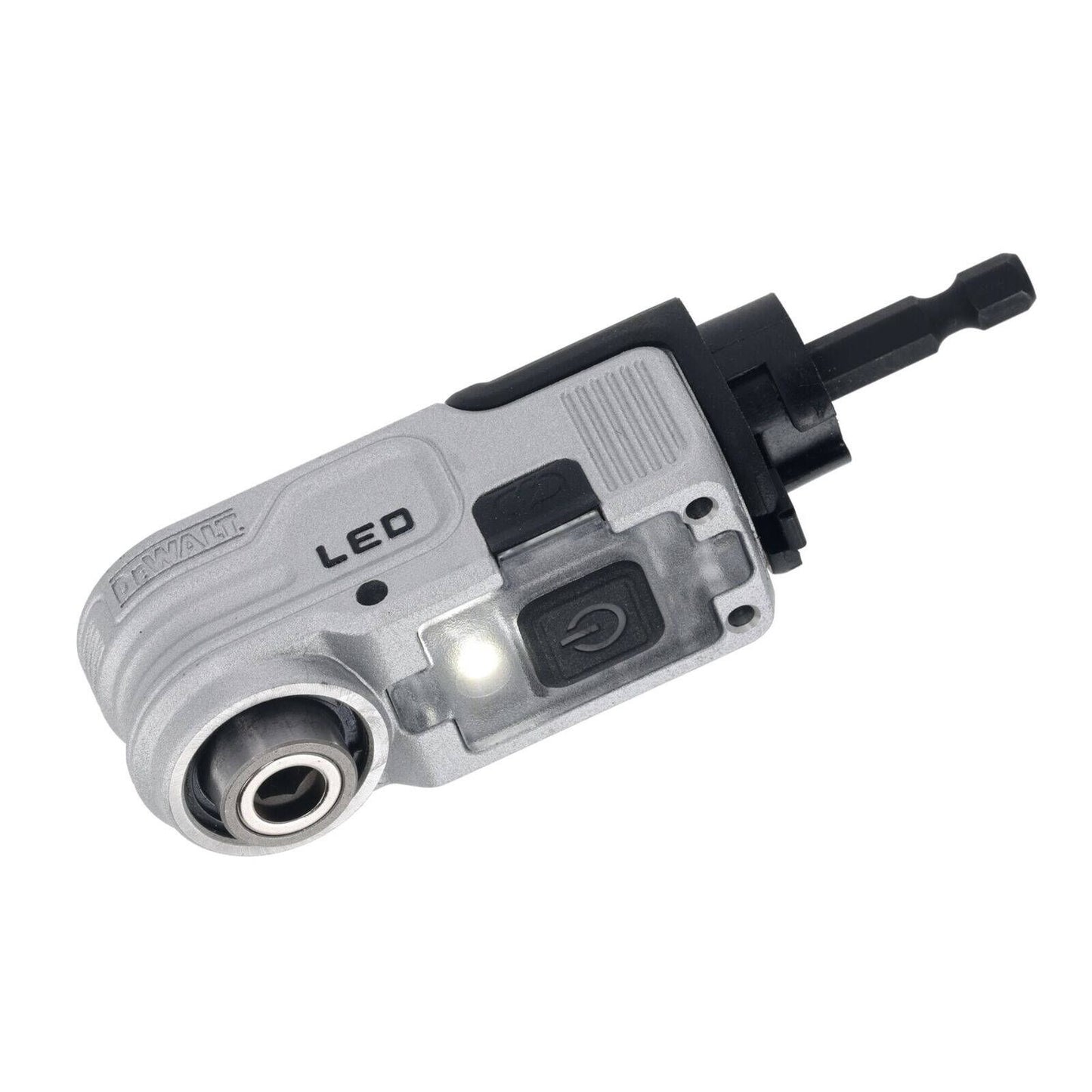 Dewalt Right Angle Hex Impact LED Attachment - 1/4" - 110 x 40 x 120mm