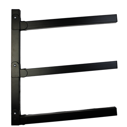 Storease Wall Storage System Utility Racks - 265 x 75 x 450mm - Black - 2 Pack