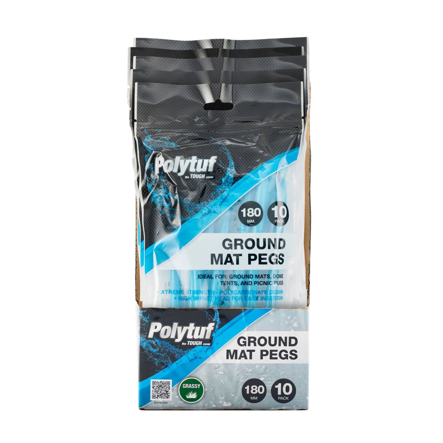 Polytuf Ground Mat Peg - 180mm - 10 Pack