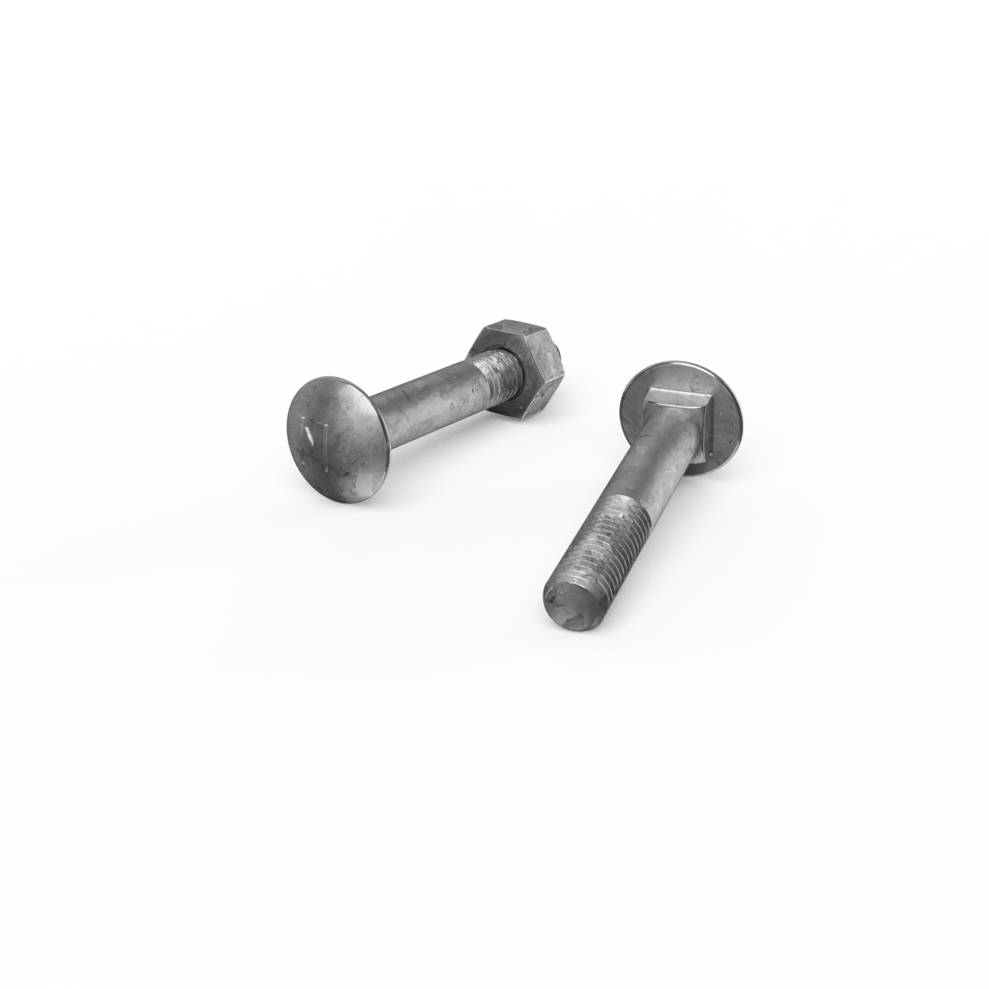 Zenith Hot Dip Galvanised Cup Head Bolts & Nuts - M8 x 50mm - 25 Pack