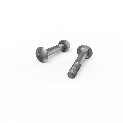 Zenith Hot Dip Galvanised Cup Head Bolts & Nuts - M8 x 50mm - 25 Pack