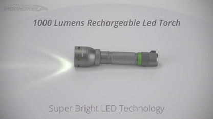 Ironhorse Rechargeable Torch - 1000 Lumen