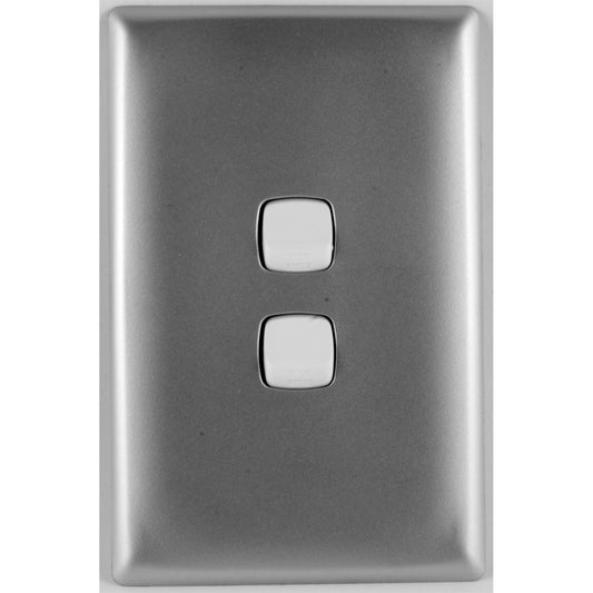 HPM Wall Switch - 2 Gang - 82mm x 127mm