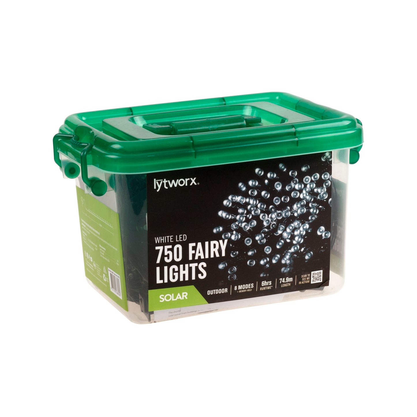 Lytworx White Solar Fairy Lights - 750 Pack - 74.9m