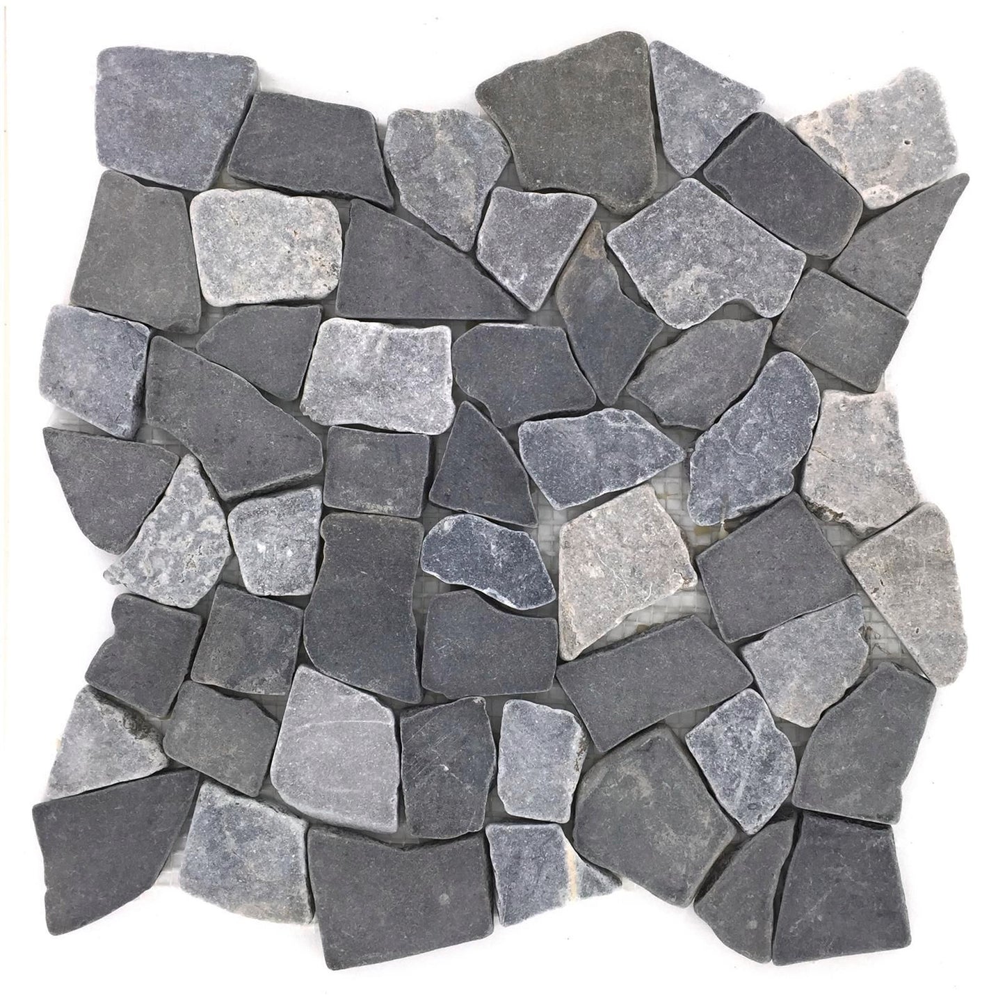 decor8 Crazypave Grey Mix Marble Tile - 300x300x10mm