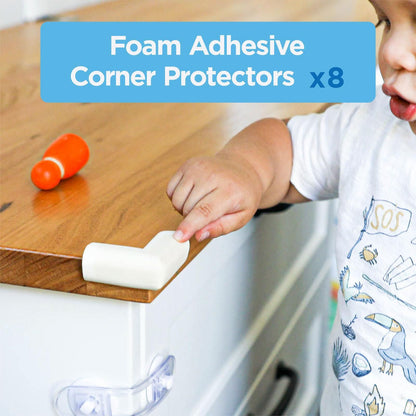 Perma Child Safety Foam Corner Protectors - 8 Pack