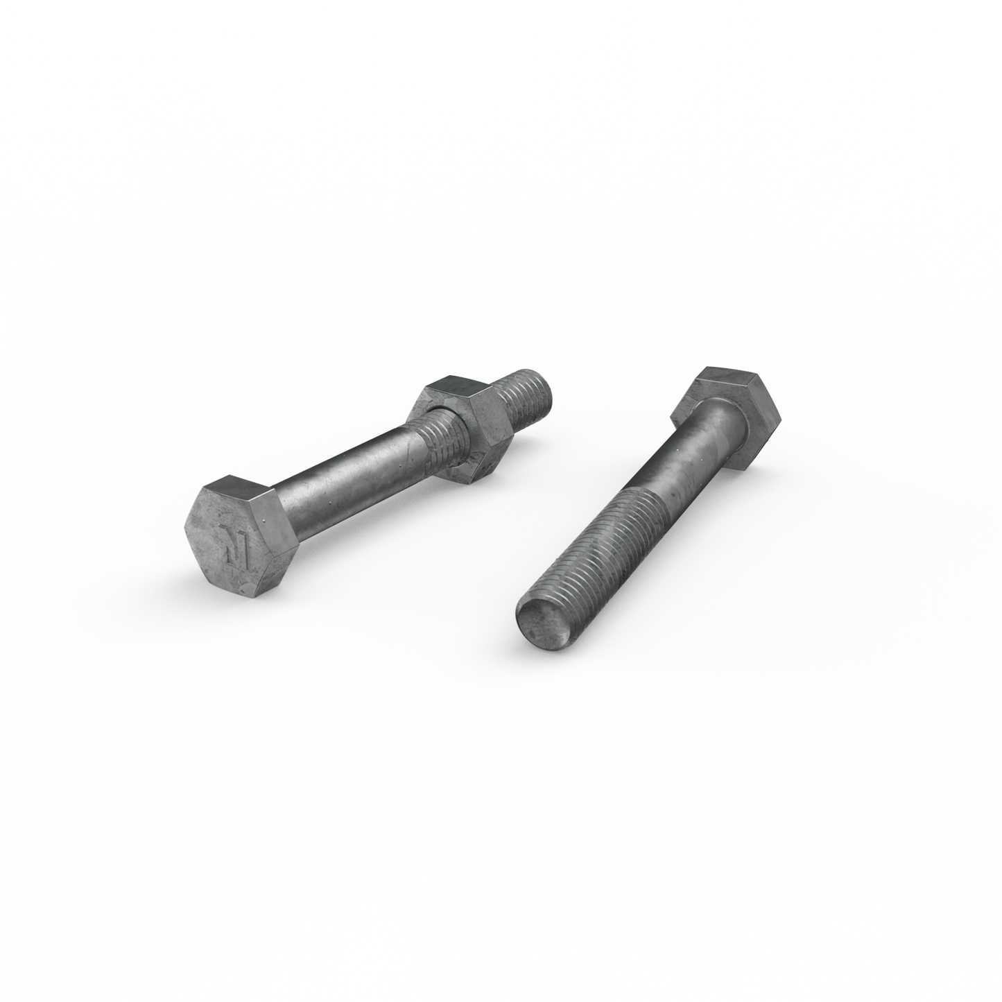 Zenith Hot Dip Galvanised Hex Head Bolts - M8 x 60mm - 25 Pack