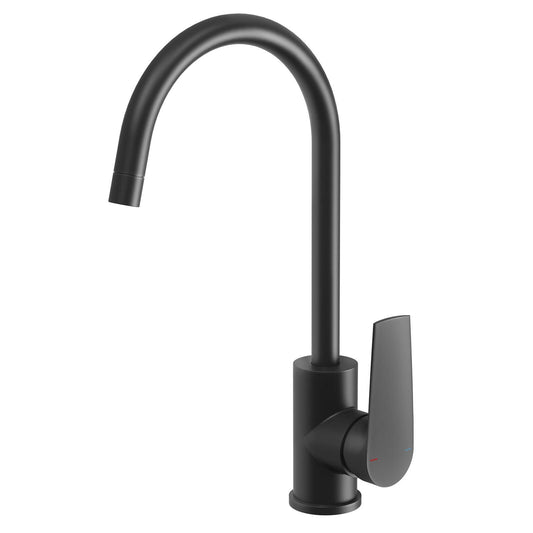 Phoenix Black Matte Bailey Sink Mixer - 99 x 370 x 237mm