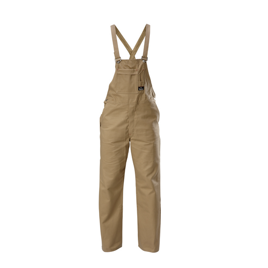 Hard Yakka Khaki Bib Brace Cotton Overall - 87r