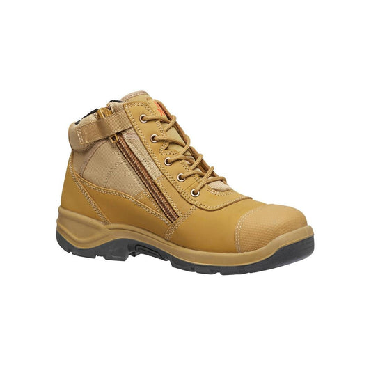Hard Yakka Wheat Utility Side Zip Safety Boots - Size AU 10 / EU 44