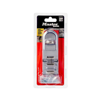 Master Lock 200mm Double Hinged Hasp - Hardened Steel - Weather Resistant