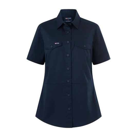 Citeco Womens Short Sleeve Shirt - Size 16 - Navy