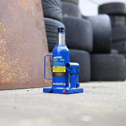 Kincrome 4000kg Hydraulic Bottle Jack - Billet Steel - Blue - K12151