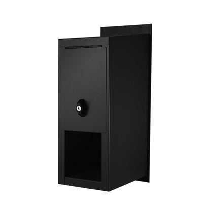 Sandleford Black Highlander Fence Mounted Letterbox - Black