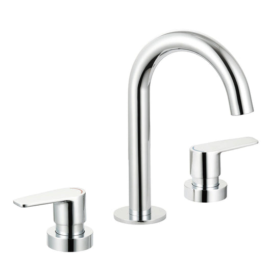 Evekare Chrome 1/4 Turn Extended Lever Basin Set - 245 x 290mm