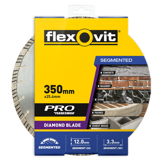 Flexovit Diamond Blade - 350 x 25mm