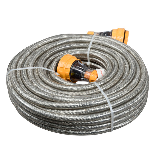 Cordtech Steel Braided XHD Extension Lead - 25m - IP66