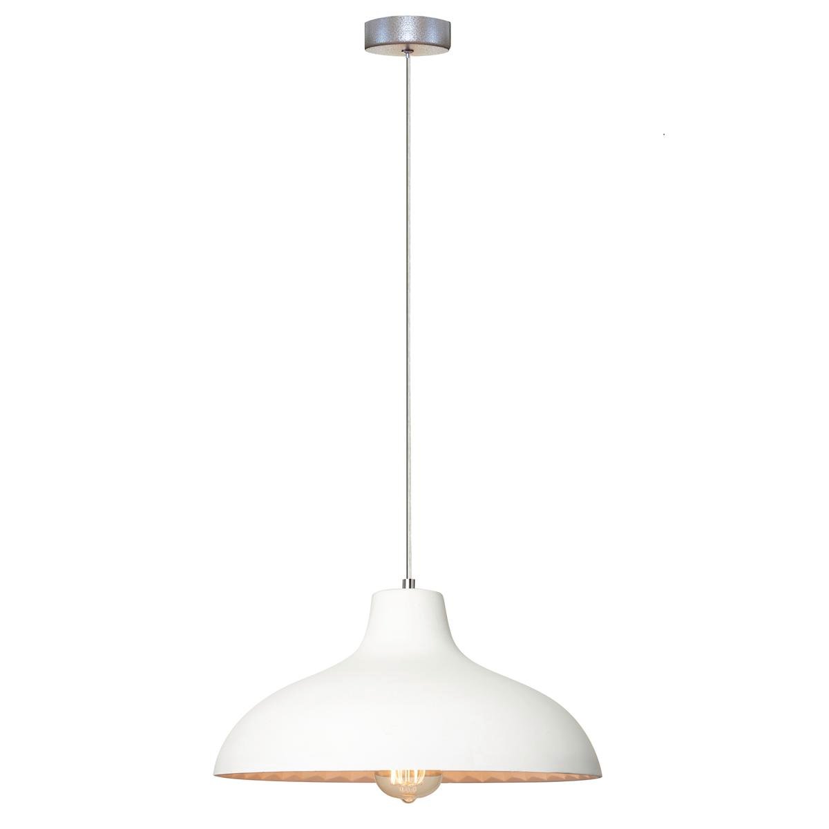 Home Design Bianco Pendant Light - Industrial Plaster - 350mm - Elegant