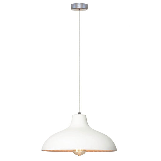 Home Design Bianco Pendant Light - Industrial Plaster - 350mm - Elegant
