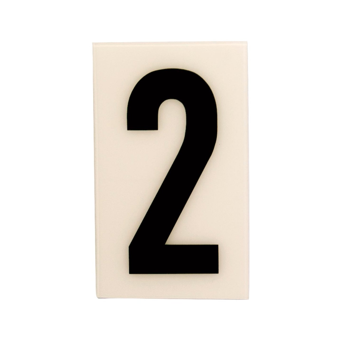 Sandleford Self Adhesive House Number 2 - 60mm - White