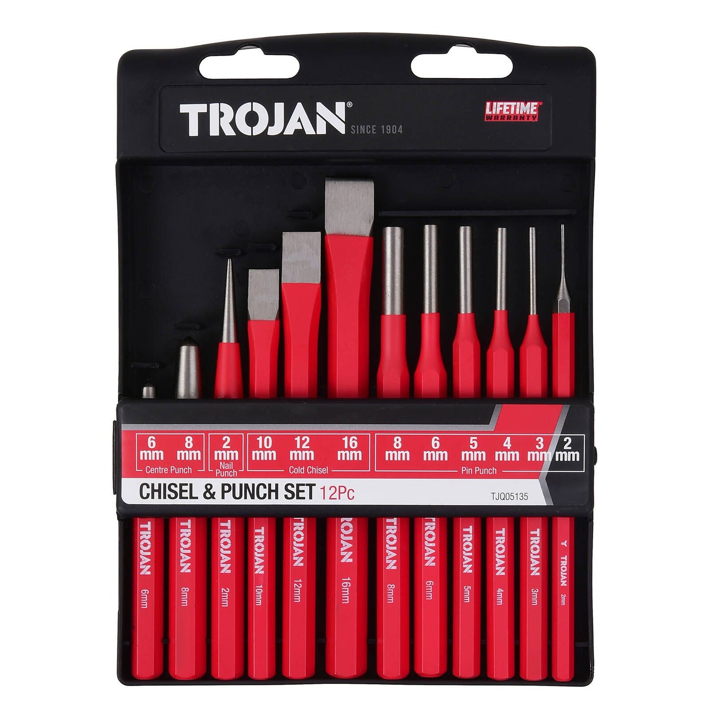 Trojan Chisel and Punch Set - 6-16mm - 12 Piece