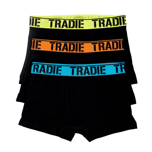 Tradie Mens Fluro Bright Trunk - Medium - 3 Pack