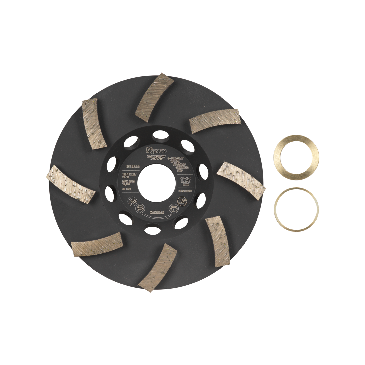 Kango Spiral Diamond Grinding Cup - 125mm - 8 Segment