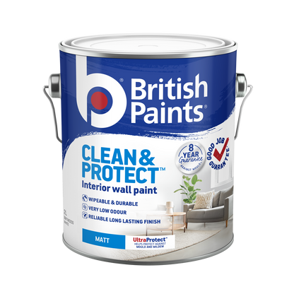 British Paints Black Matt Interior Paint - 2L